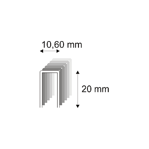 Truhlářské spony s pryskyřicí Narex 363/20 - 10,60 x 20 mm - 12 800 ks