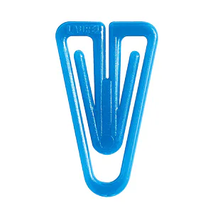 Dopisové spony Mikov 622 - plastové tvar V 25 mm - 30 ks