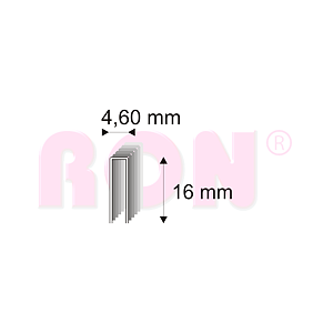 Truhlářské spony Narex 333/16 - 4,60 x 16 mm - 43 000 ks