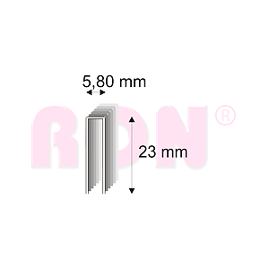 Truhlářské spony s pryskyřicí Narex 343/23 - 5,80 x 23 mm - 3 200 ks