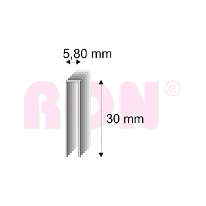 Truhlářské spony s pryskyřicí Narex 343/30 - 5,80 x 30 mm - 5 200 ks