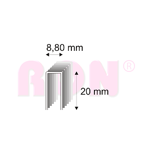Truhlářské spony s pryskyřicí Narex 352/20 - 8,80 x 20 mm