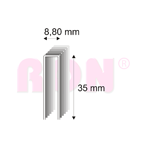 Truhlářské spony s pryskyřicí Narex 352/35 - 8,80 x 35 mm - 8 400 ks