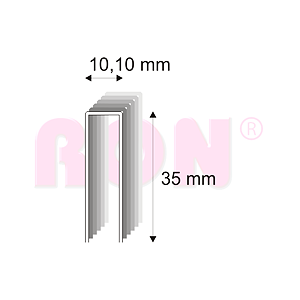 Truhlářské spony s pryskyřicí Narex 353/35 - 10,10 x 35 mm - 7 600 ks