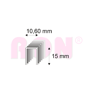 Truhlářské spony s pryskyřicí Narex 363/15-75 - 10,60 x 15 mm - 17 100 ks