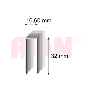 Truhlářské spony s pryskyřicí Narex 363/32 - 10,60 x 32 mm - 7 600 ks
