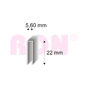 Truhlářské spony Narex 364/22 - 5,60 x 22 mm - 600 ks