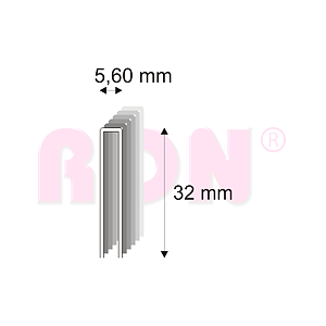 Truhlářské spony s pryskyřicí Narex 364/32 - 5,60 x 32 mm - 4 400 ks