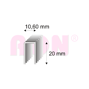 Tesařské spony s pryskyřicí Narex 367/20-70 - 10,60 x 20 mm - 11 900 ks