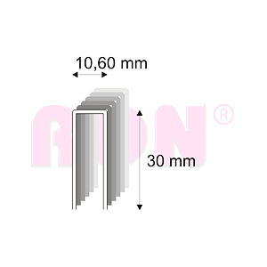 Tesařské spony s pryskyřicí Narex 367/30-70 - 10,60 x 30 mm - 7 560 ks