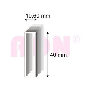 Tesařské spony s pryskyřicí Narex 367/40-70 - 10,60 x 40 mm - 5 600 ks