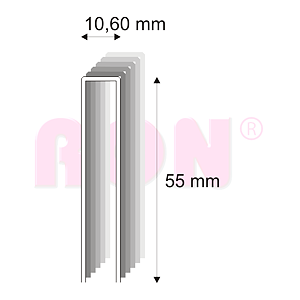 Tesařské spony s pryskyřicí Narex 367/55 - 10,60 x 55 mm - 3 800 ks