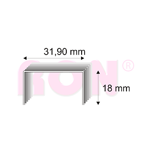 Kartonážní spony Narex 387/18 CU - 60 - 31,90 x 18 mm - 3 960 ks