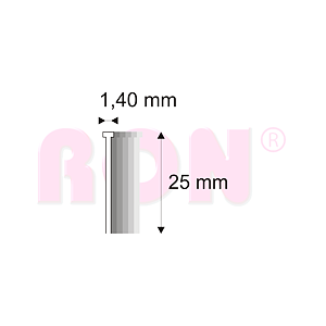 Truhlářské Brady Narex 16/25 - 1,40 x 25 mm - 2 500 ks