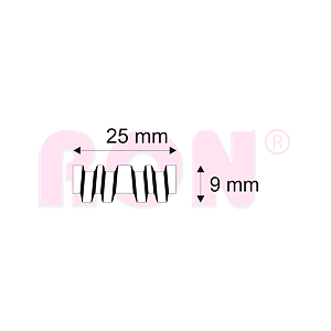 Truhlářské Vlnovce Narex CF/09 - W09 - 25 x 9 mm - 9 210 ks