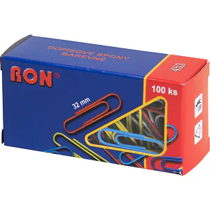 Dopisové spony Mikov 453 - barevný mix 32 mm - 100 ks