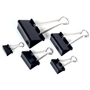 Binder klipy Mikov 420 - černé 25 mm - 12 ks