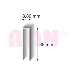 Truhlářské spony 352/35 - 8,80 x 35 mm - 8 400 ks