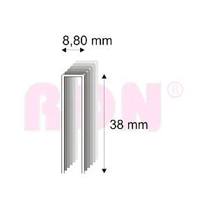 Truhlářské spony Narex 352ZVL/38 - 8,80 x 38 mm - 7 600 ks