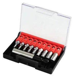 Sada bitů Narex 1/4" s magnetickým držákem v plastové krabičce 10dílná - torx TX