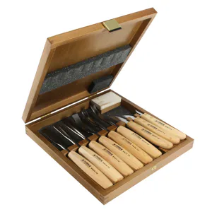 Sada řezbářských dlát s brouskem 9dílná WOOD STANDARD