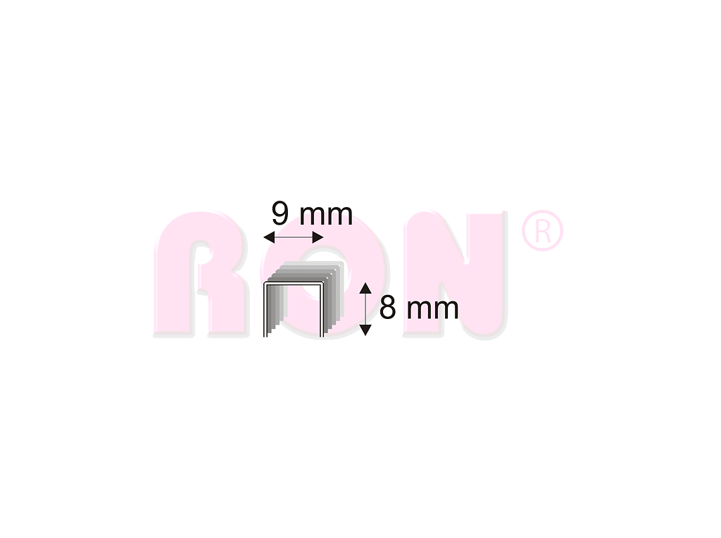 Čalounické spony Narex 328/08-150 - 9 x 8 mm - 18 000 ks