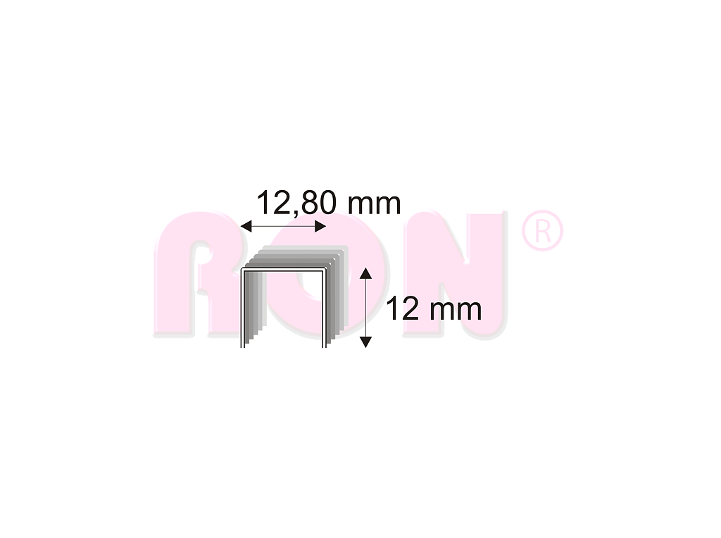 Čalounické spony barvené Narex 338/12-150 - 12,80 x 12 mm - 25 200 ks