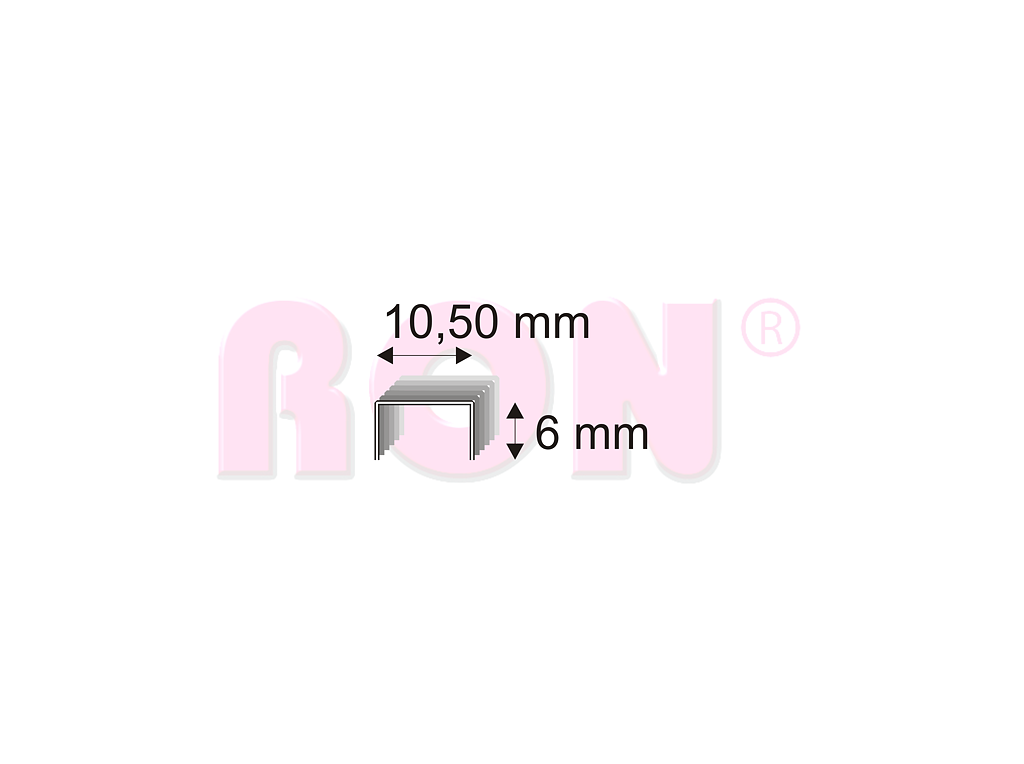 Čalounické spony Narex 345/06 - 10,50 x 6 mm