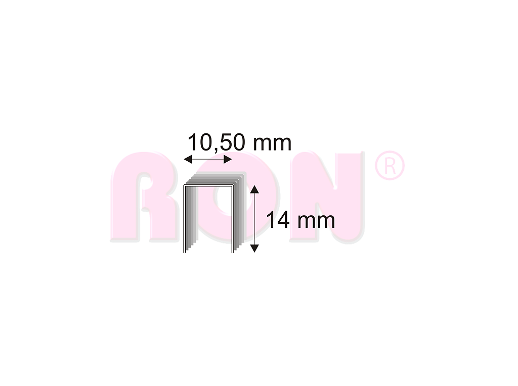 Čalounické spony Narex 345/14 - 10,50 x 14 mm