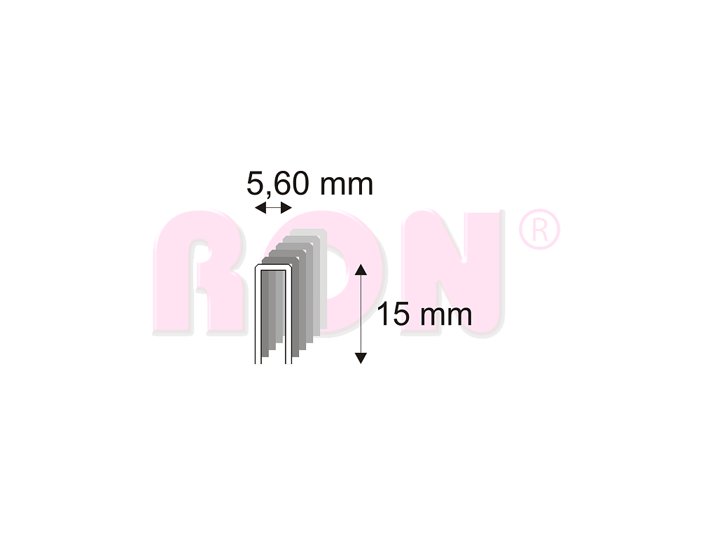 Truhlářské spony s pryskyřicí Narex 364/15 - 5,60 x 15 mm
