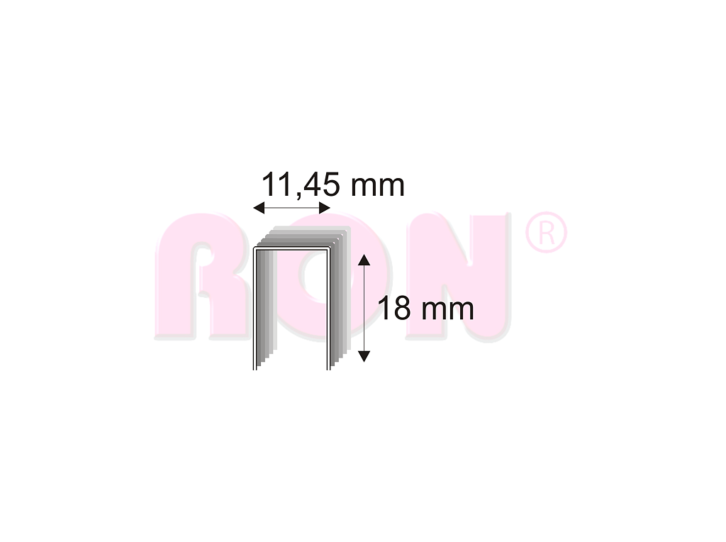Čalounické spony Narex 530/18 - 11,45 x 18 mm
