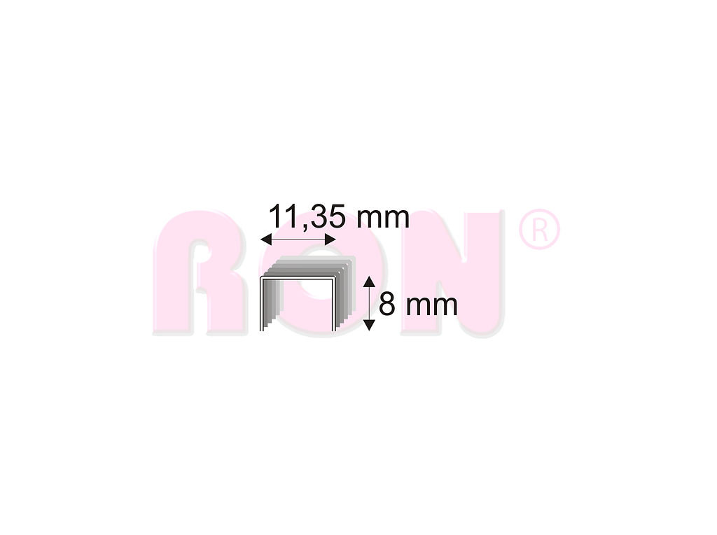 Čalounické spony Narex 539/08 - 11,35 x 8 mm