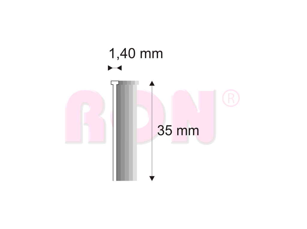 Truhlářské Brady Narex 16/35 - 1,40 x 35 mm - 4 000 ks