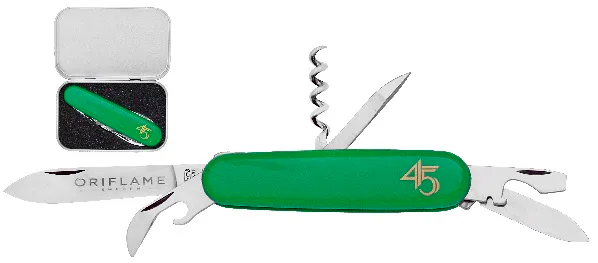 Reklamní výrobek - Kapesní zavírací nůž STOVKA 6dílný s vývrtkou