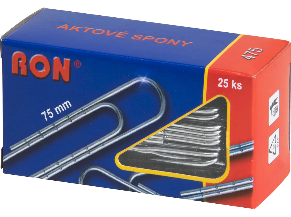 Dopisové spony Mikov 475 - aktové 75 mm - 25 ks