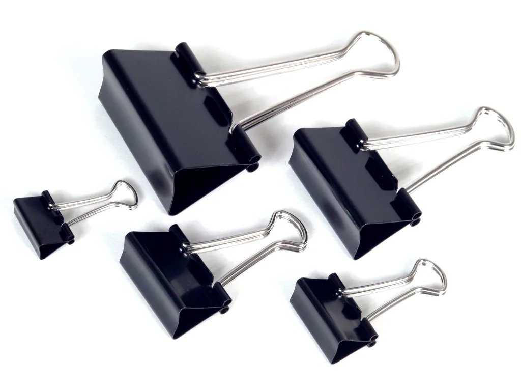 Binder klipy Mikov 420 - černé 15 mm - 12 ks