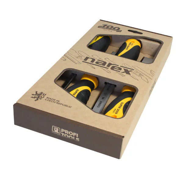 Sada plochých dlát SUPER 4dílná - 8, 10, 16, 32 mm