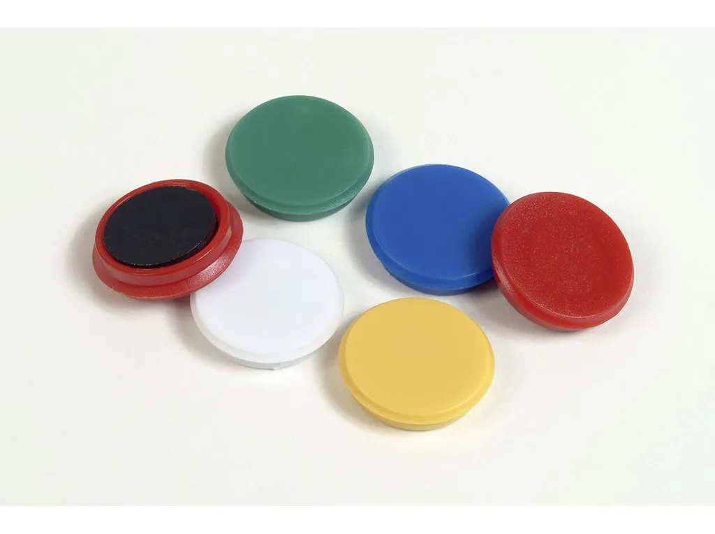 Magnety Mikov 852 - barevné 24 mm - 6 ks